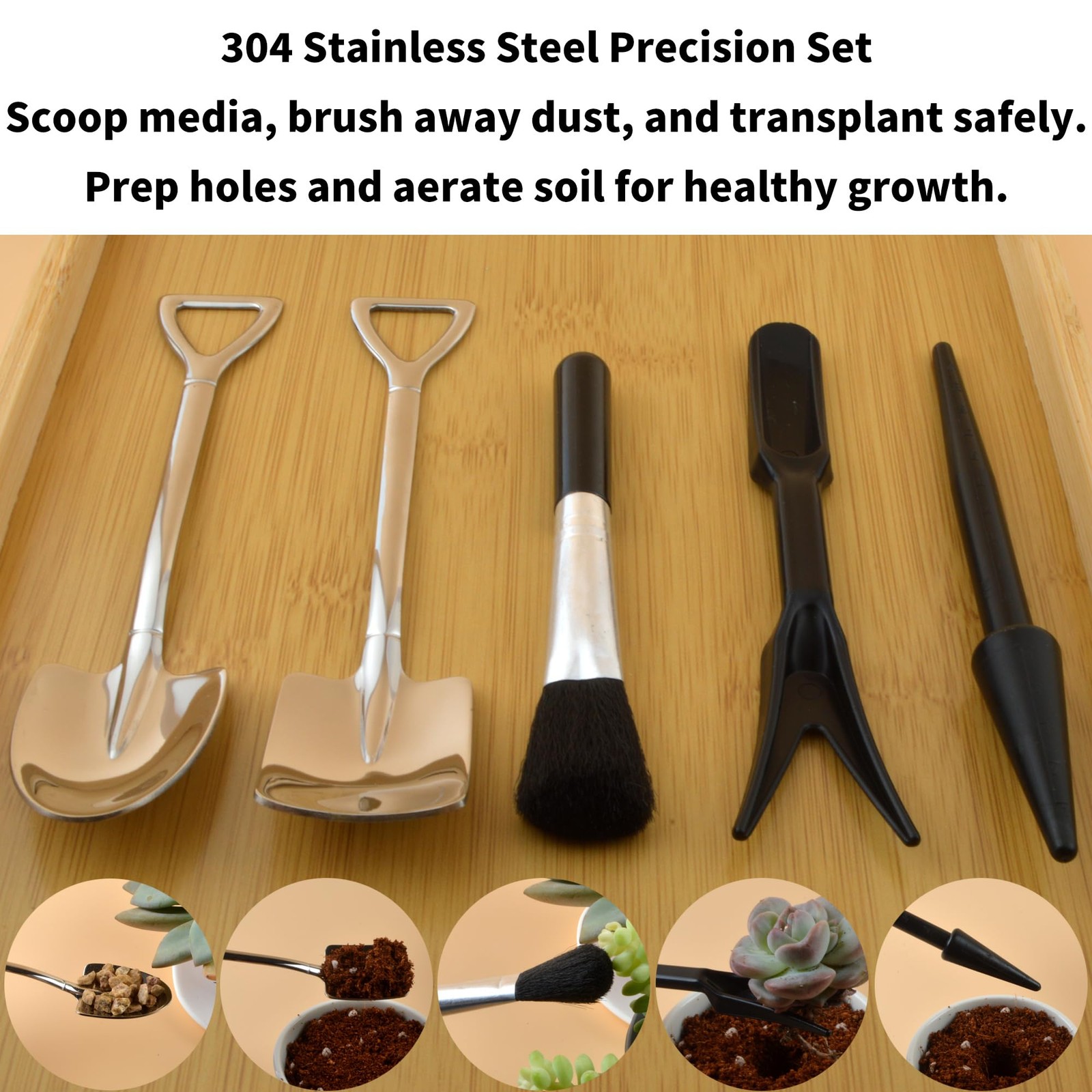 14-Piece Succulent Tool Set Mini Hand Transplanting for Miniature Gardening