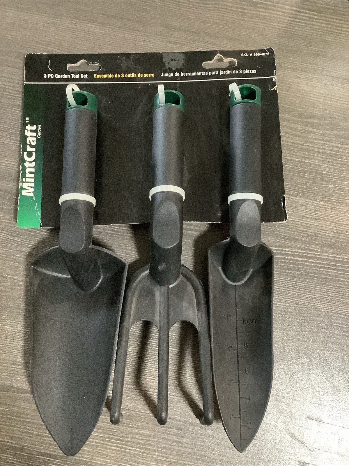 MintCraft 3pc Garden Tool Set w/ Trowel, Cultivator, and Transplanter NOS