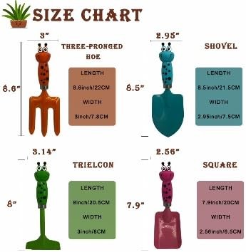 Kids Gardening Tools Set Metal for Kids Hand Shovel Mini Garden Tools for Kids,