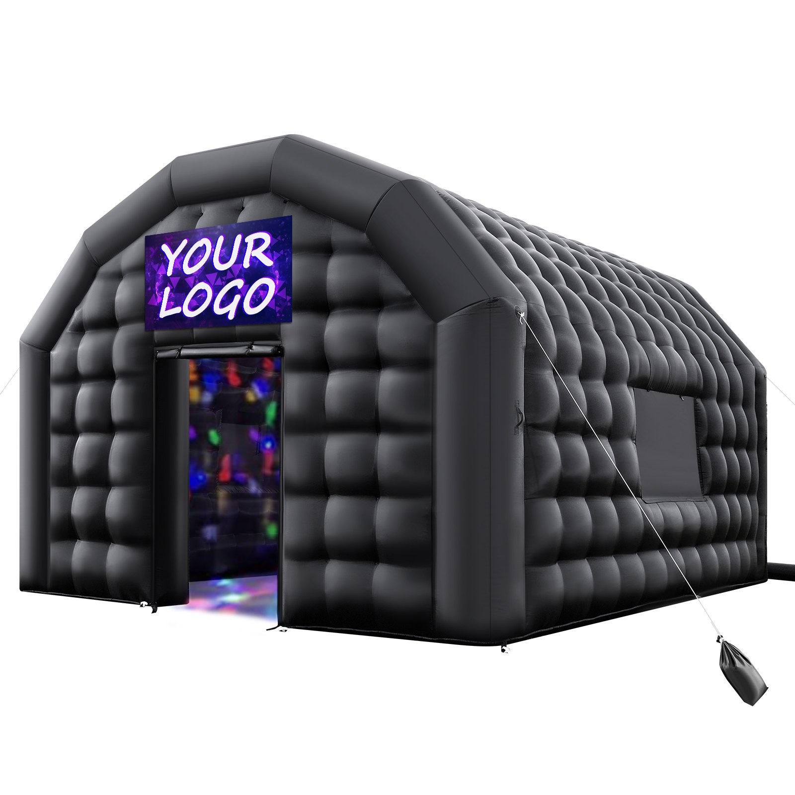 Inflatable Nightclub, 16.4 x 13.1 x 12.5 ft Inflatable Party Tent with 680W Blow
