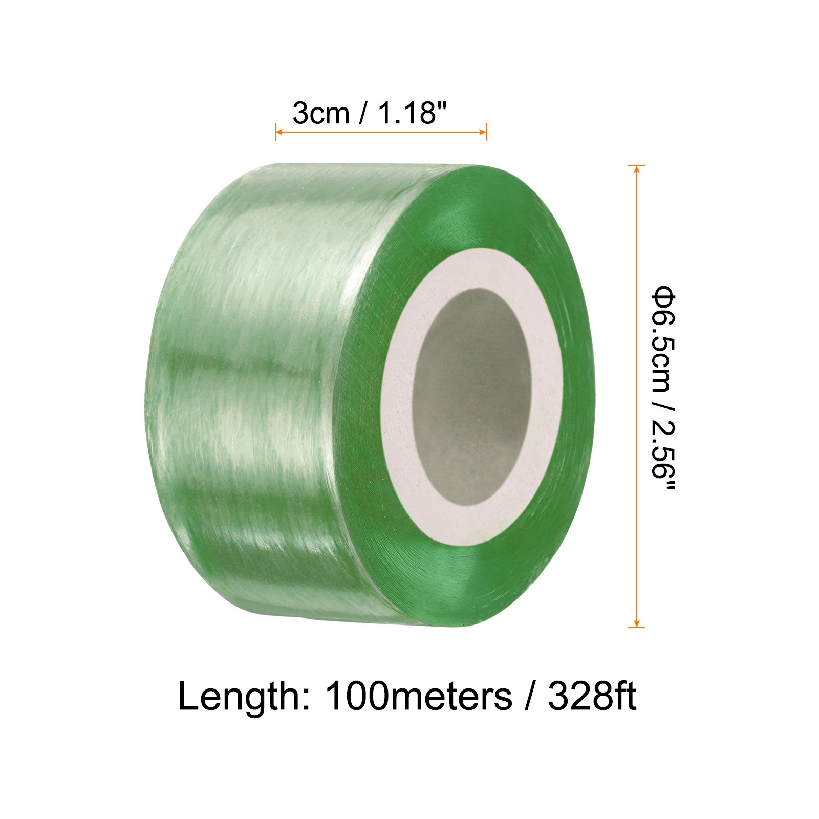 Fruit Tree Grafting Tape 3CM x 100M 2.56″ Dia Grafting Film for Plant, Green