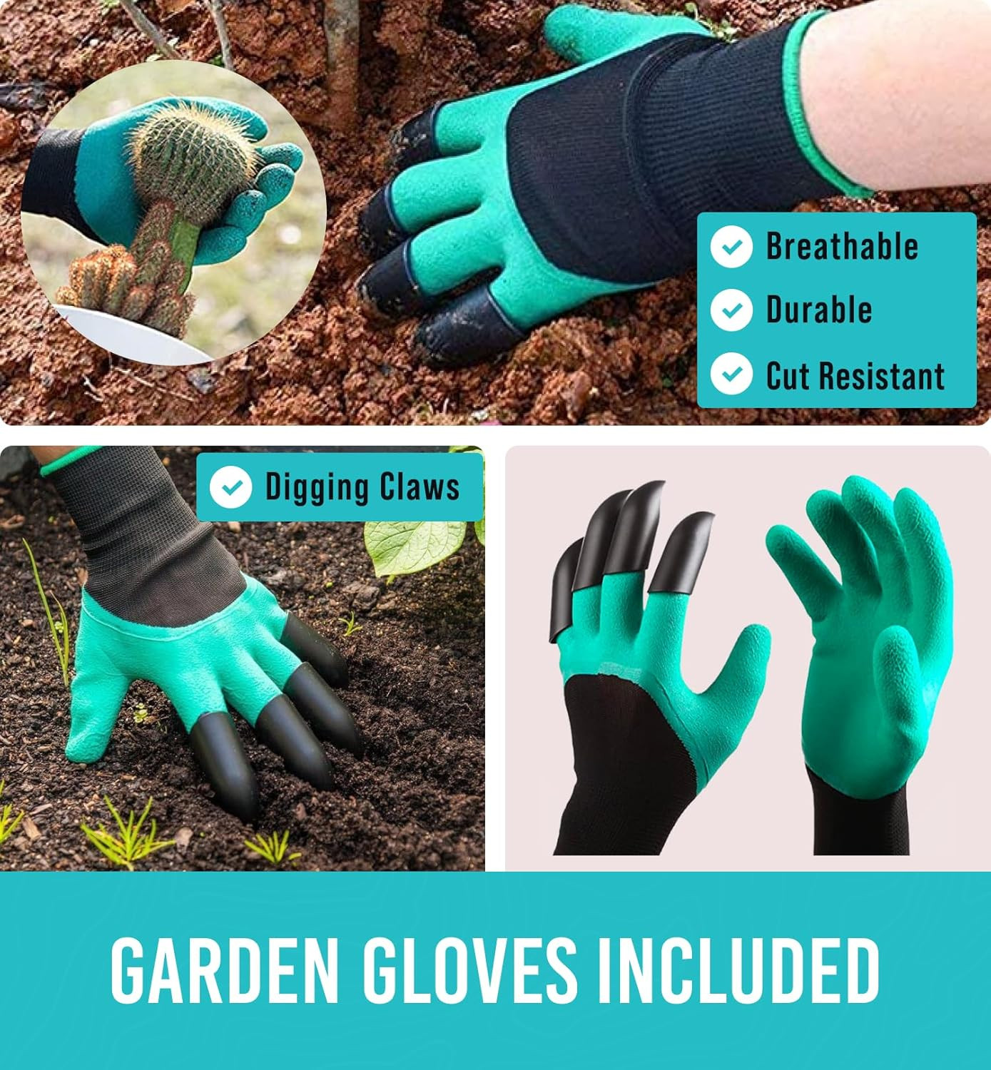 Heavy Duty Garden Tools 22 Pieces Floral Set – Rust Proof, Non-Slip, Durable Gar