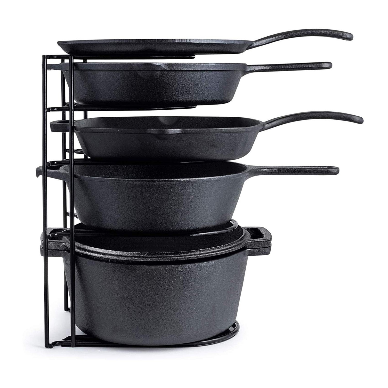 Cuisinel Heavy Duty Pots and Pans Organizer – Extra Large 5-Tier Rack – Holds…