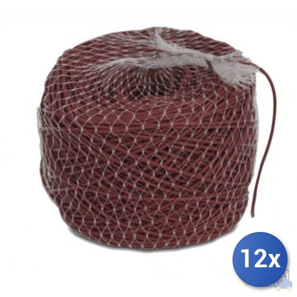 12X Brown PVC Tube In Hanks For Laces Mm 3 Kg 1