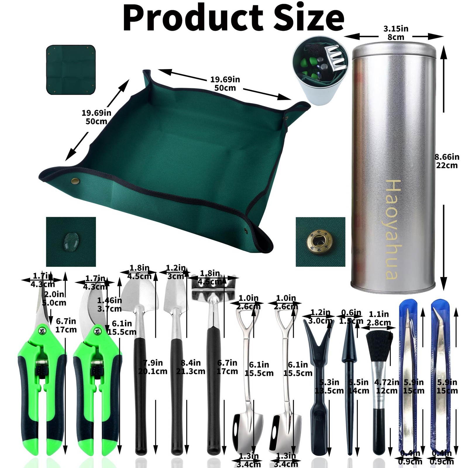 14-Piece Succulent Tool Set Mini Hand Transplanting for Miniature Gardening