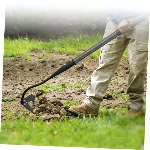 70 Inch Garden Hoe, Heavy Duty Metal Weeding Hoe Tool for Standing, 70 Inches
