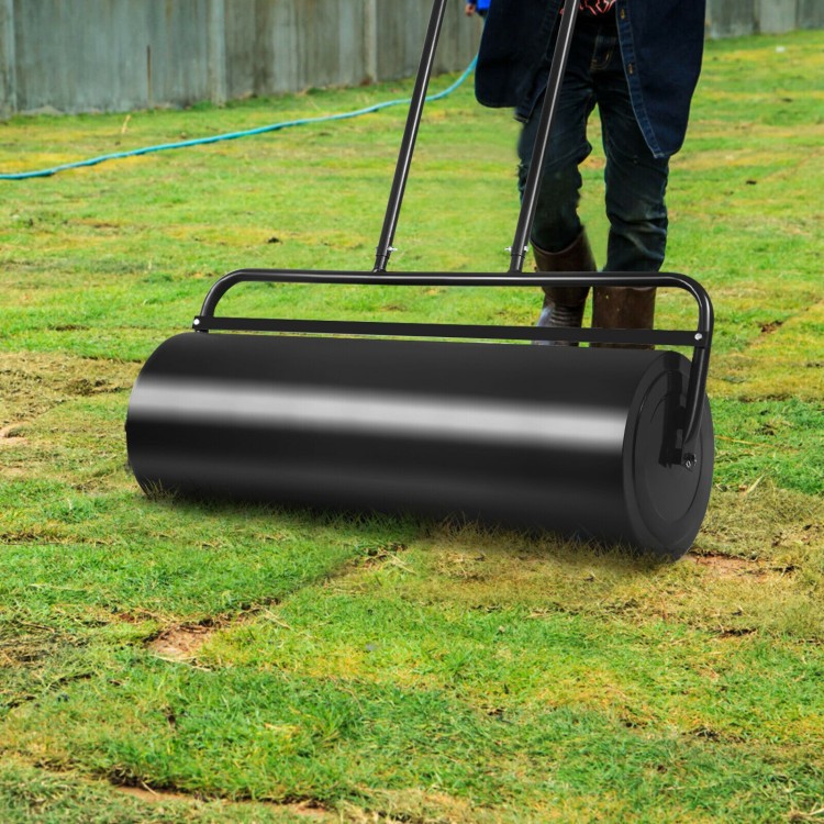 44-Inch Tow/Push Lawn Roller for Seed & Sod – Leveler, Heavy-Duty Steel