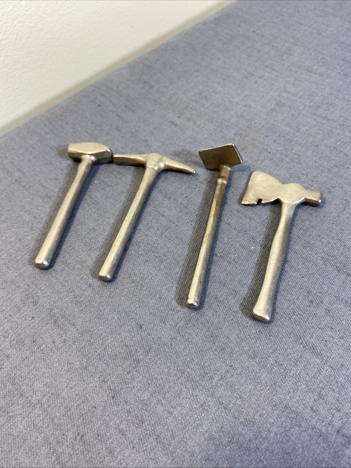 Vintage Miniature Tools Metal 3″ Ax Pick Hoe Maul Fairy Zen Garden Dollhouse