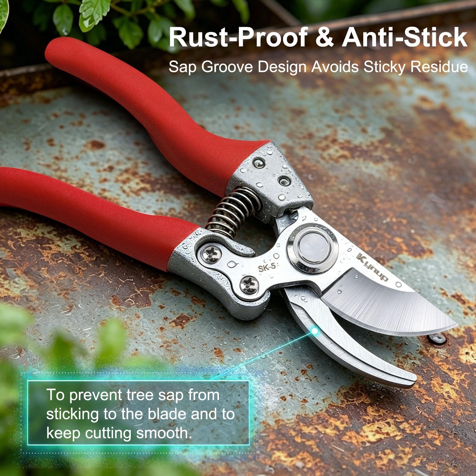 Kynup 2Packs Pruning Shears for Gardening, Garden Shears Scissors Heavy Duty,…