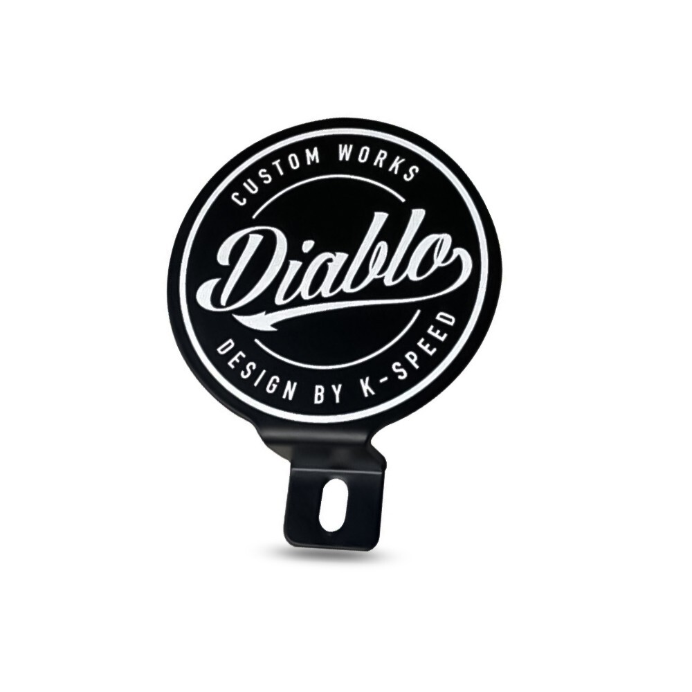 FOR HONDA CT125 2020-2023 DIABLO BLACK LOGO HORN COVER ALUMINUM GUARD EMBLEM