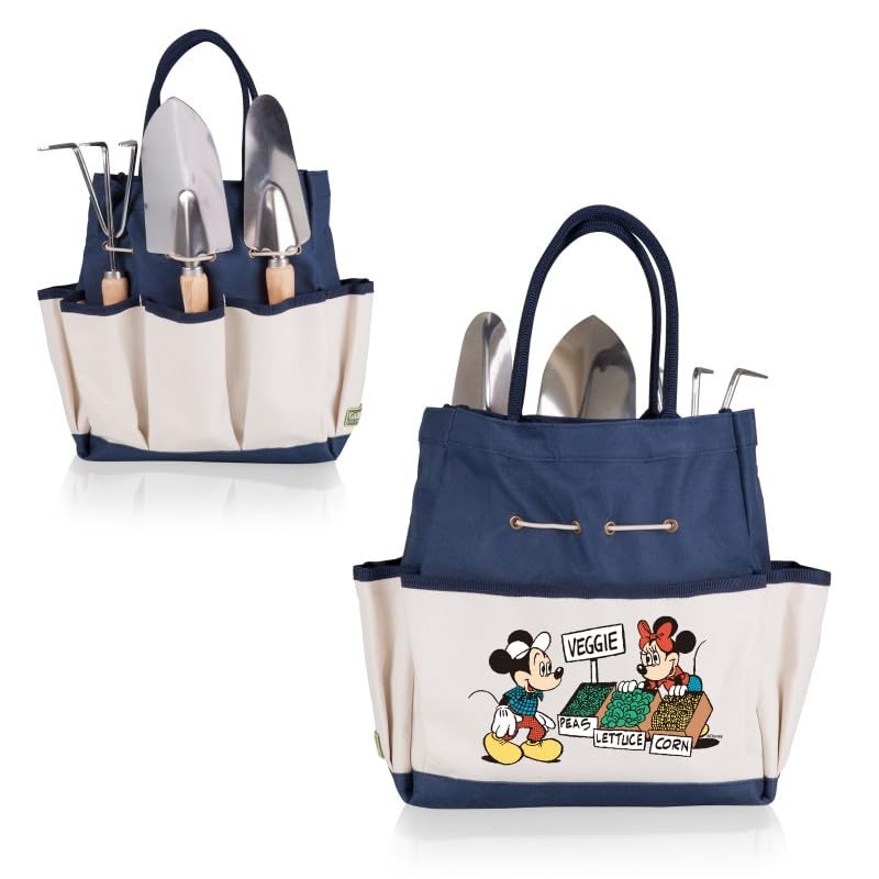 Disney Mickey & Minnie Garden Bag with Tool Set, Garden Tool Organizer Bag, G…