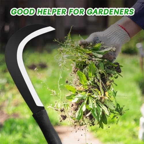 Carbon Steel Billhook Sickle Machete Knife – Garden Tool for Weeding & Harvestin