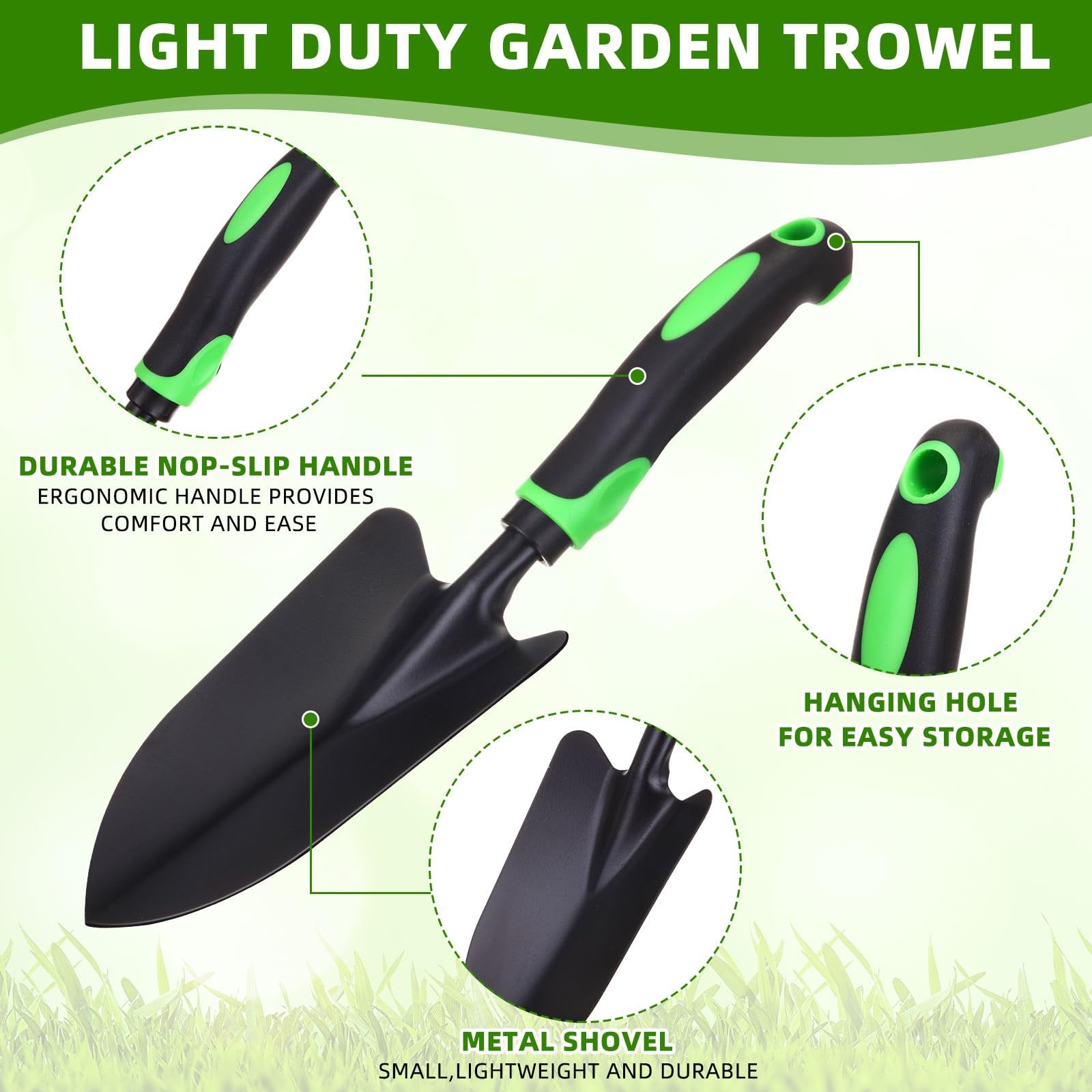 36 Pcs Garden Shovel Aluminum Alloy Heavy Duty Trowel Small Digging Shovels M…