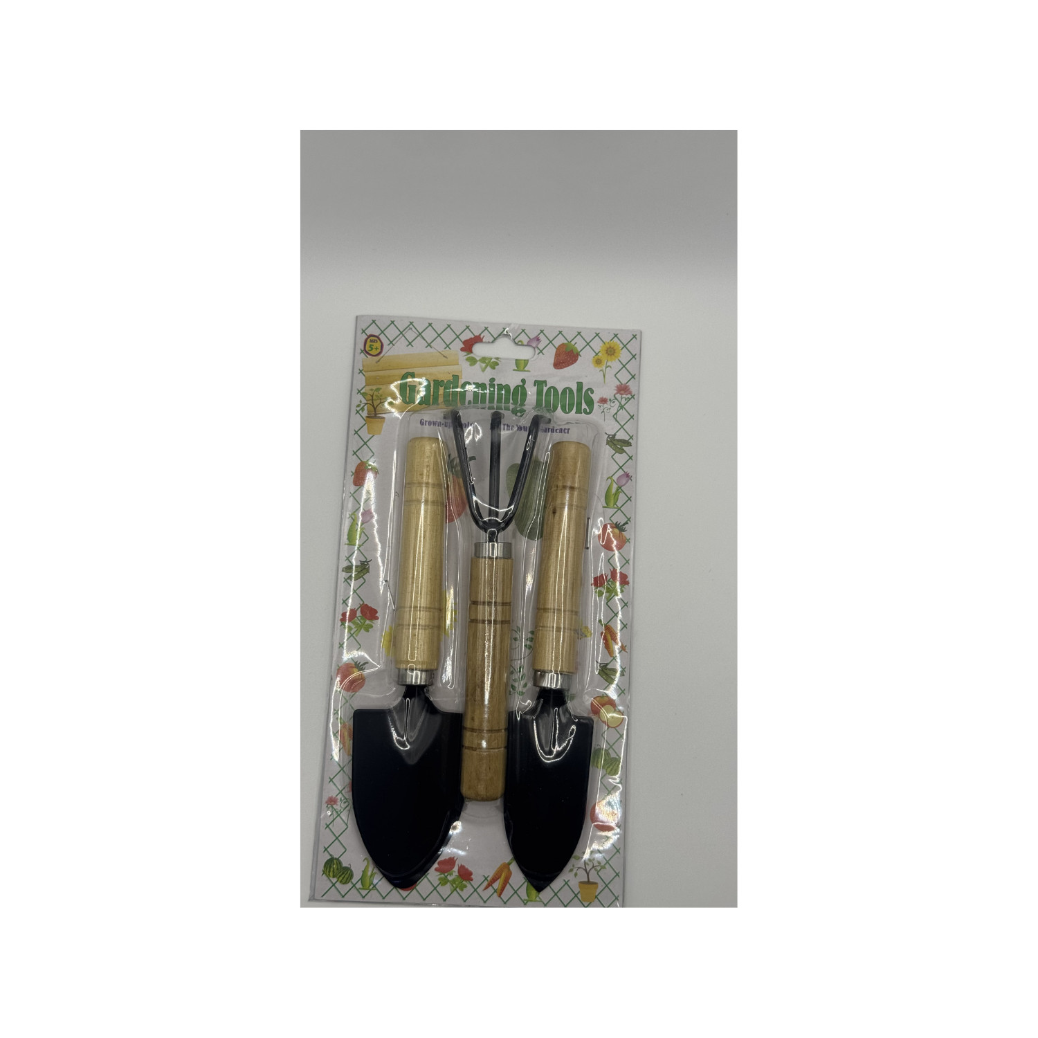 3 in 1 Gardening Tools Set Hand Trowel Rake Shovel