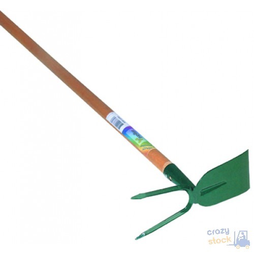 Painted Quadrilateral Butterfly Hoe Wooden Handle 130 Cm
