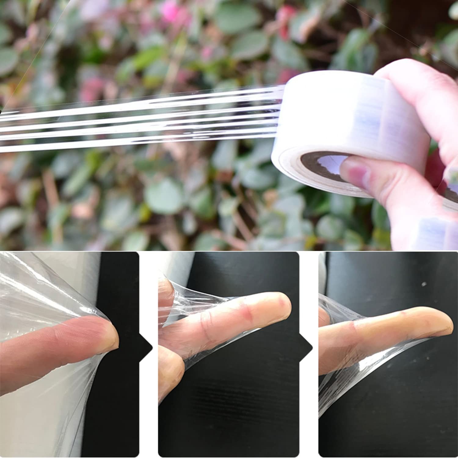 Grafting Tape Grafting Film for Plants, 2 Pack Stretchable Garden Grafting Tape