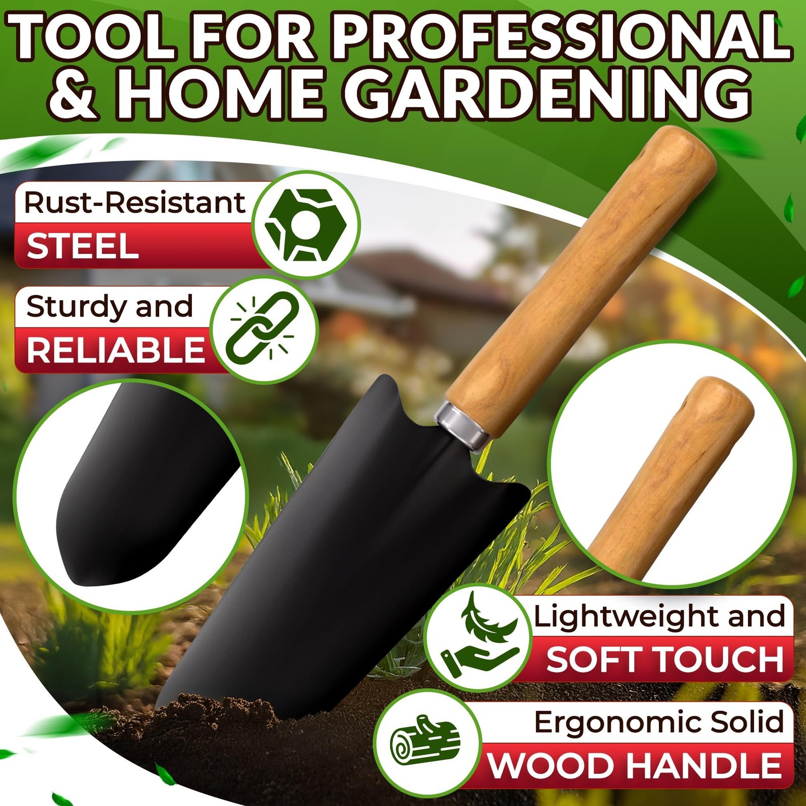 Compact Gardening Tool Set of 9 – Mini Garden Kit for Women with Multiple Poc…
