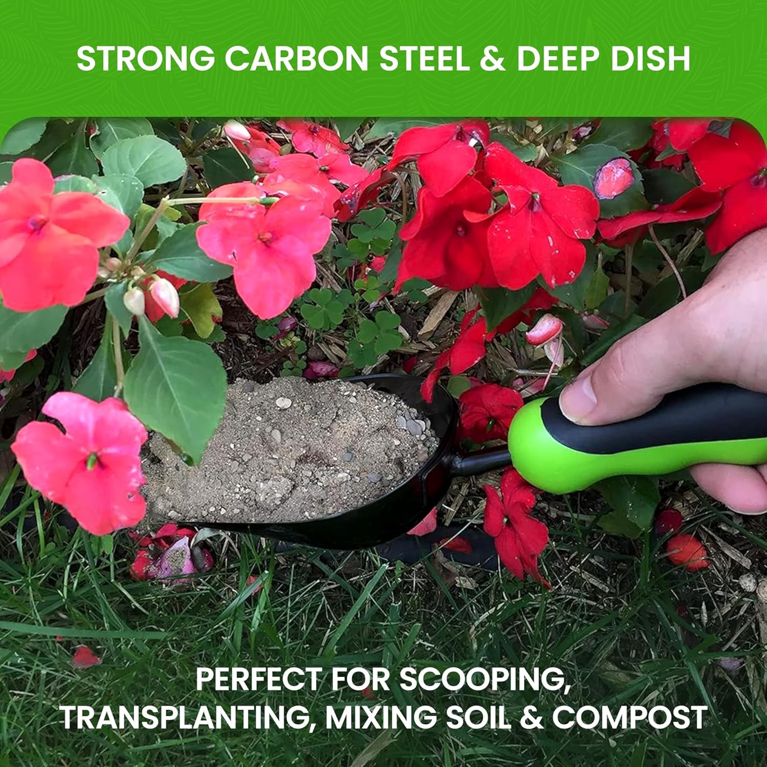 Garden Guru Super Strong Garden Scoop Trowel Shovel Transplanter – Strong