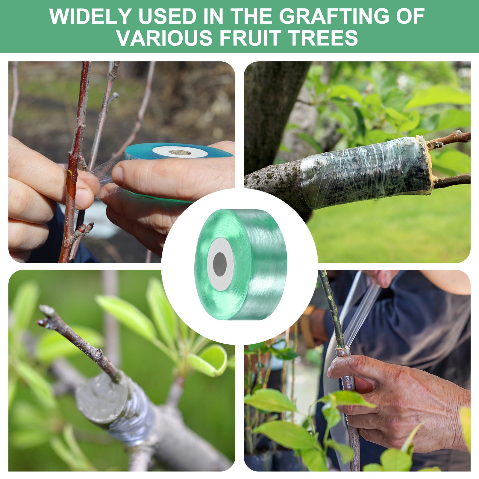 3-Pack Grafting Tape, 131yards x 0.8″( L x W) Tree Grafting Tape Per Pack
