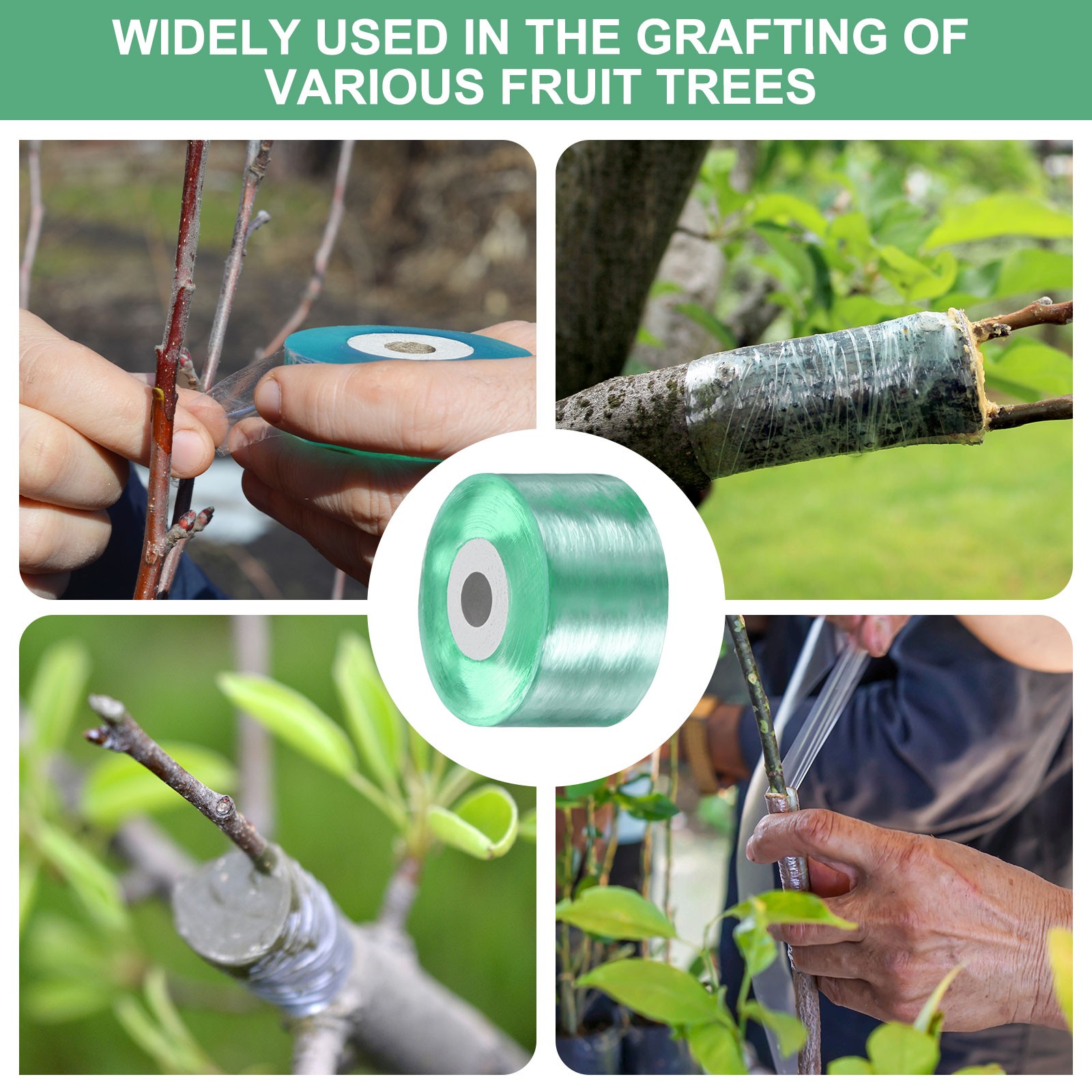 3-Pack Grafting Tape, 131yards x 1.2″( L x W) Tree Grafting Tape Per Pack