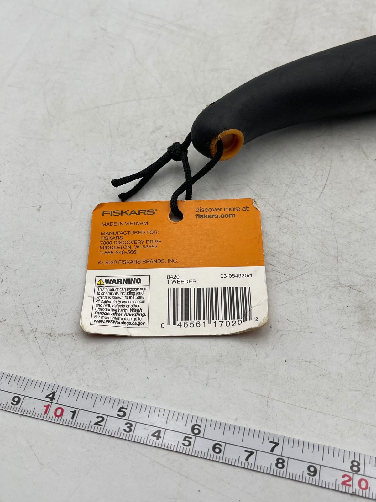 Fiskars Garden Weeder Hand Tool Ergonomic Stainless Steel Orange 8420 Lifetime