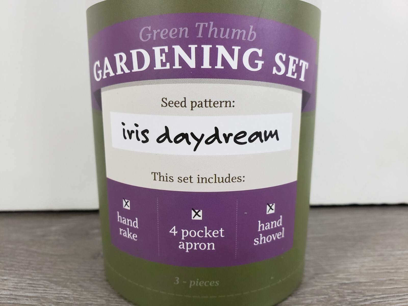 Seed & Sprout Gardening Set Iris Daydream Apron HAND RAKE & SHOVEL PURPLE NEW