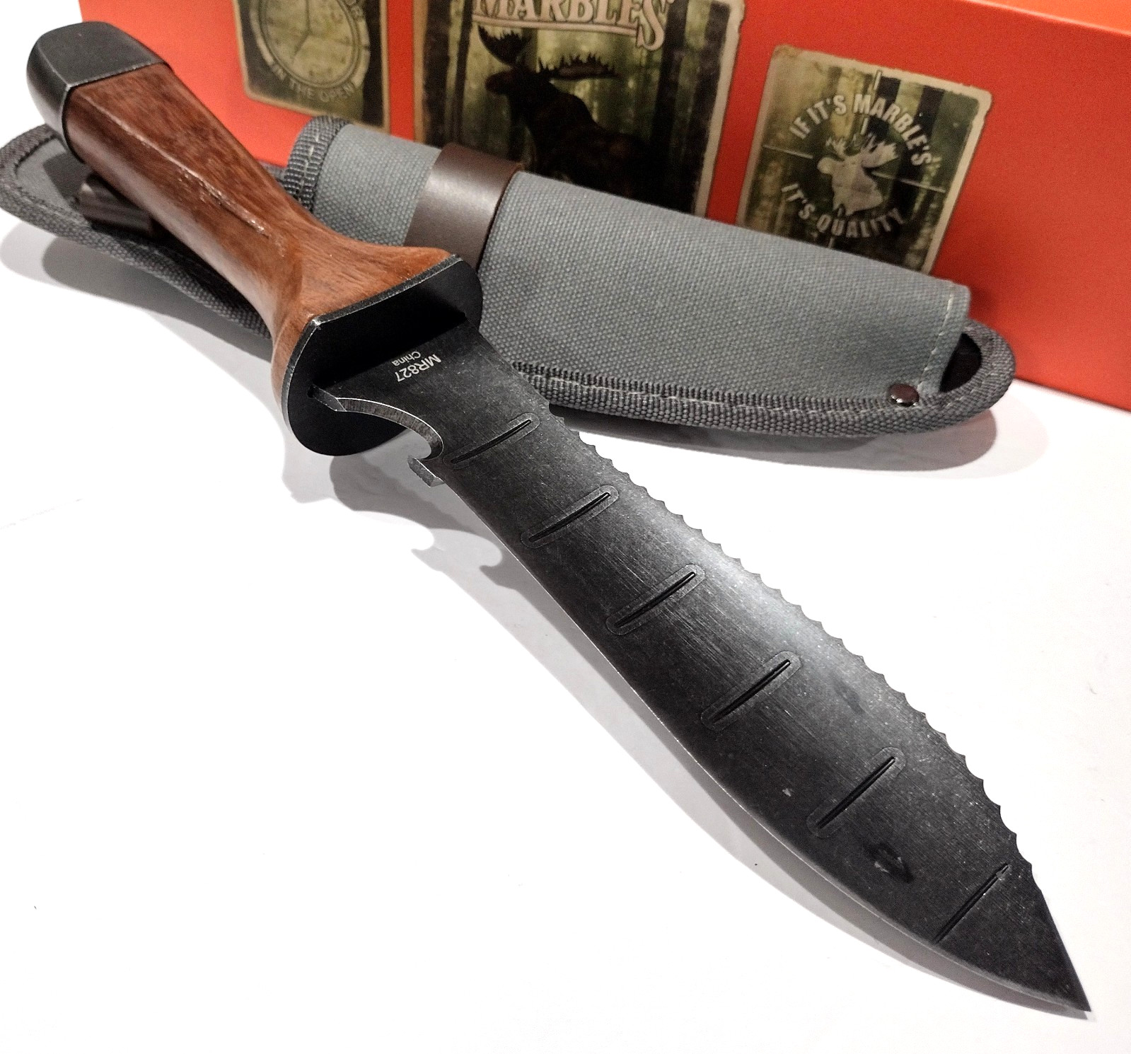 Marbles Hori Hori Garden Knife 7” Stainless Steel Blade Digging Weeding Planting