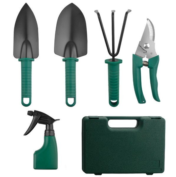 5pcs Garden Tools Set Trowel Rake Shovel Heavy Duty Metal Outdoor Ergonomic Kit
