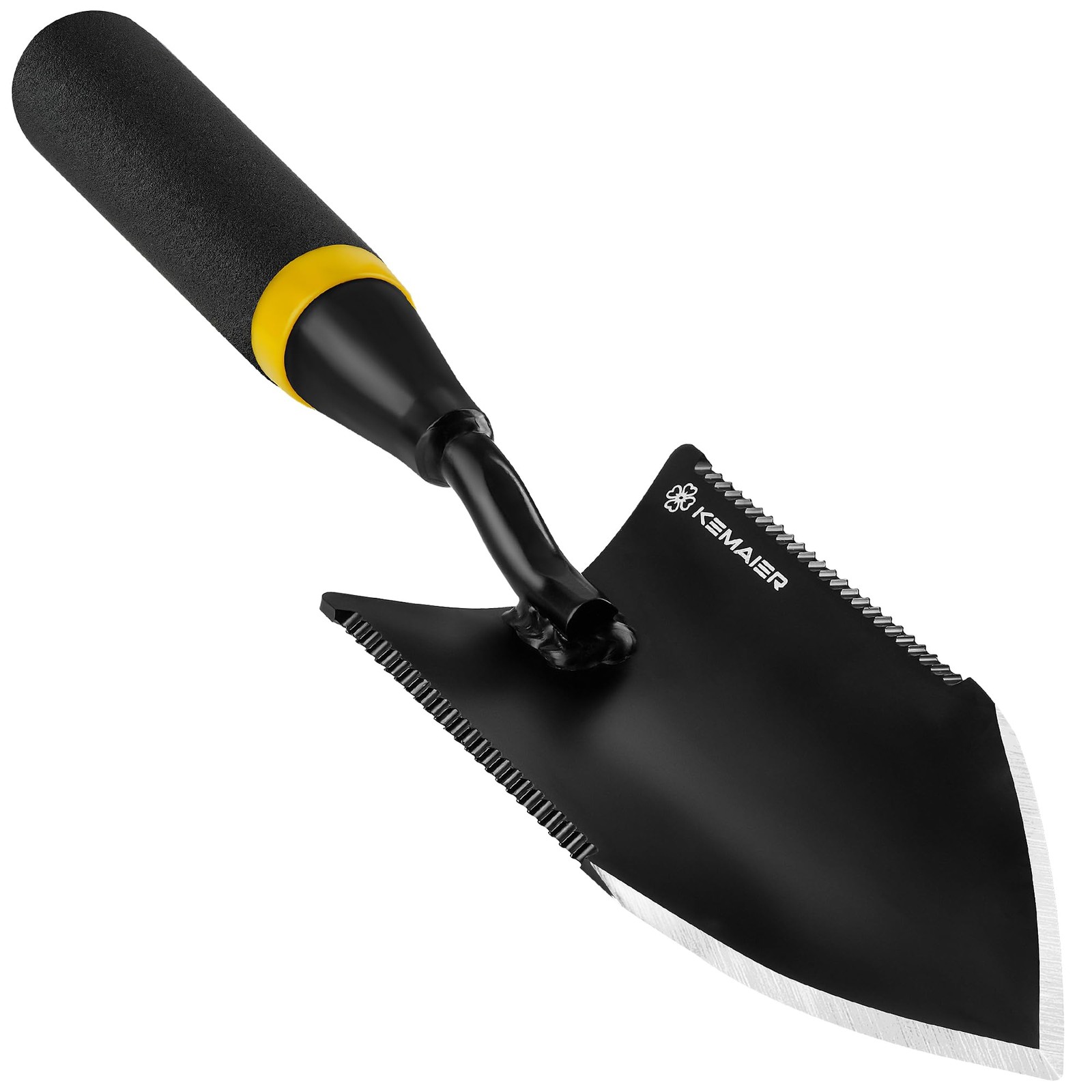 Garden Trowel, Heavy Duty Hand Shovel with Dual-Sided Serrated Edge, Rust-Res…