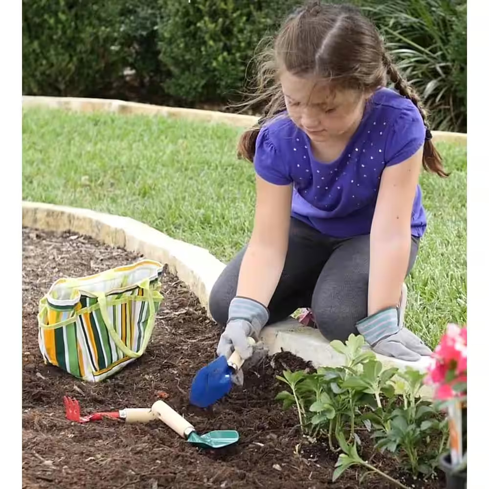 Kids Garden Tool Set with Tote