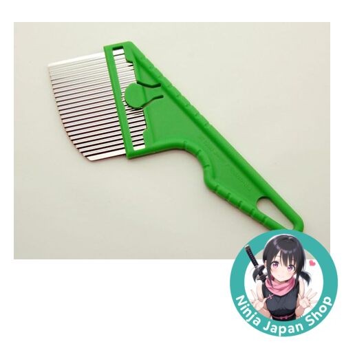 Nisaku No.2511 Weeding Brush Pointed Type Green Handle Japanese Garden Tool NEW