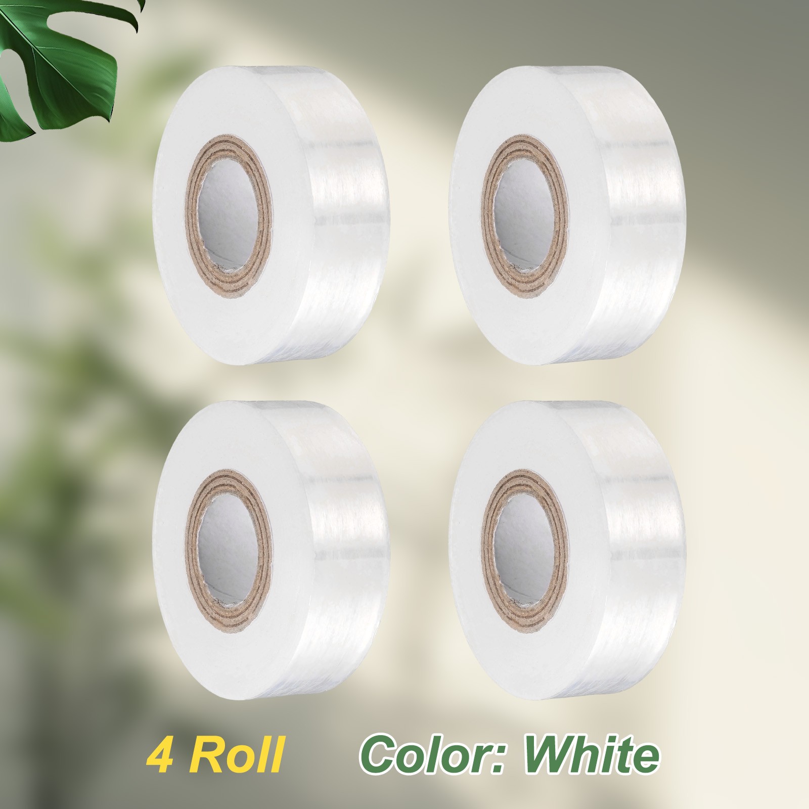 4pcs Fruit Tree Grafting Tape 2CM x 170M PE Grafting Film for Plant, White