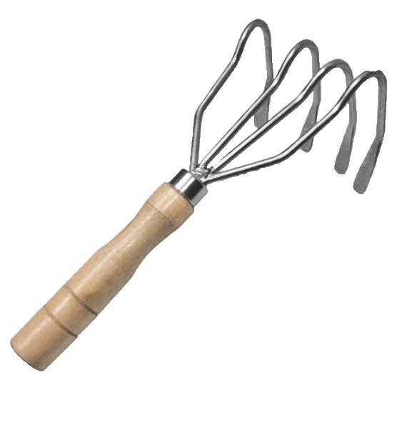 Wonderful New World Stainless Steel Garden Hand Cultivator Hoe Rake Hook Tool