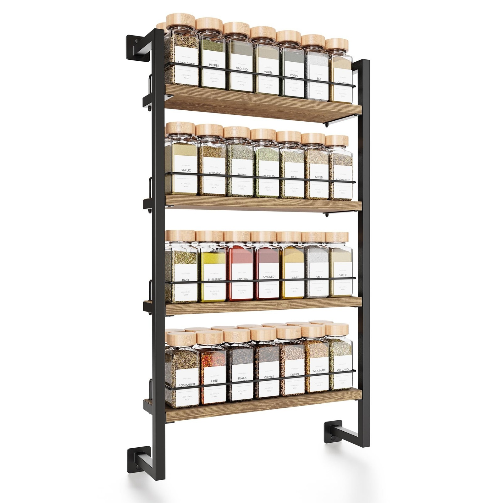 ZICOTO Space Saving Spice Rack Organizer Shelf for Wall Mount – Easy To Insta…