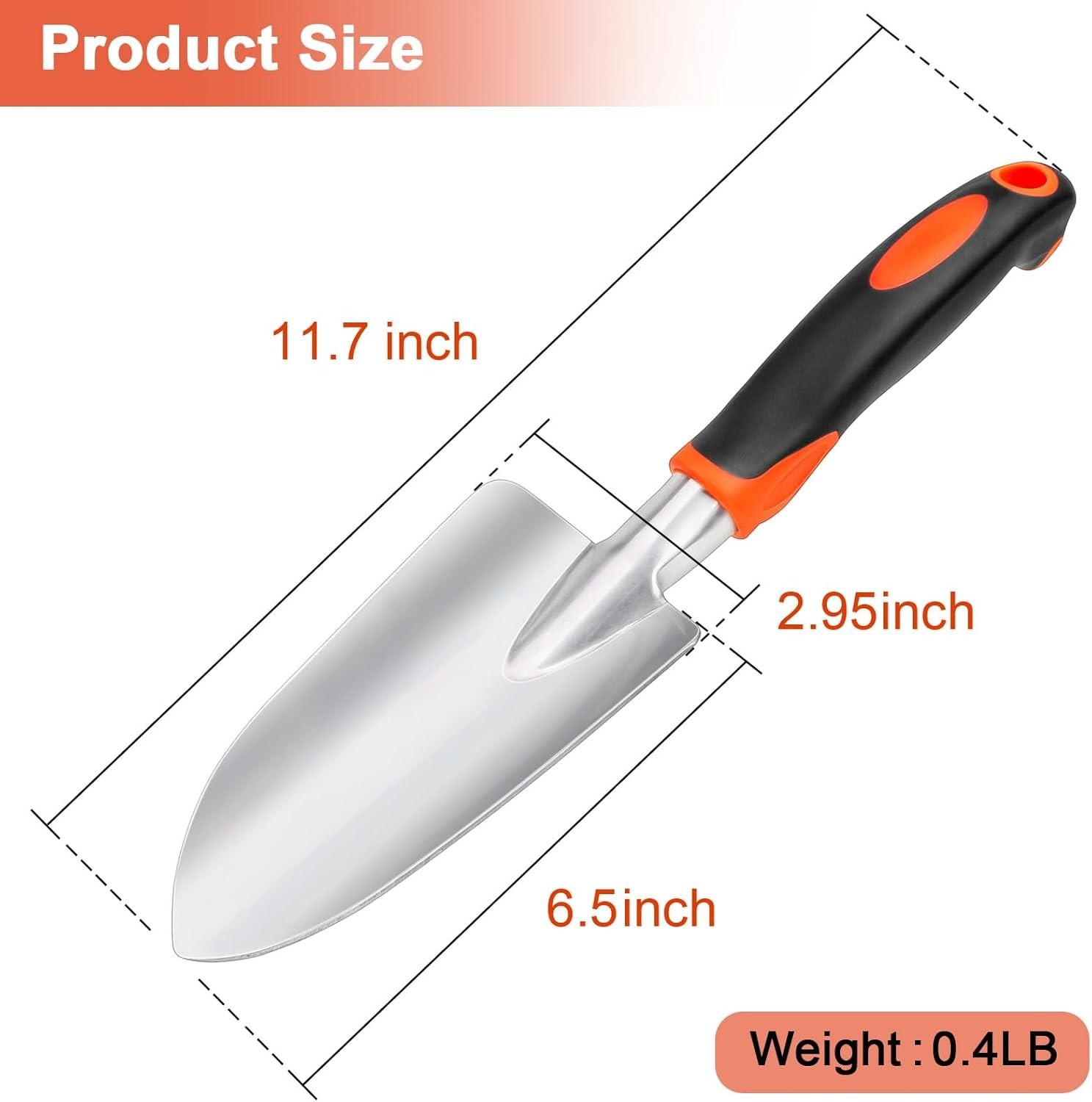 Garden Shovel Hand Trowel Heavy Duty Shovel with Ergonomic Handle ( Select One)