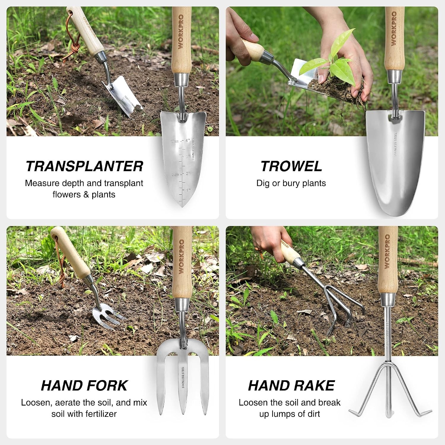 Stainless Steel Gardening Tools Kit for Women