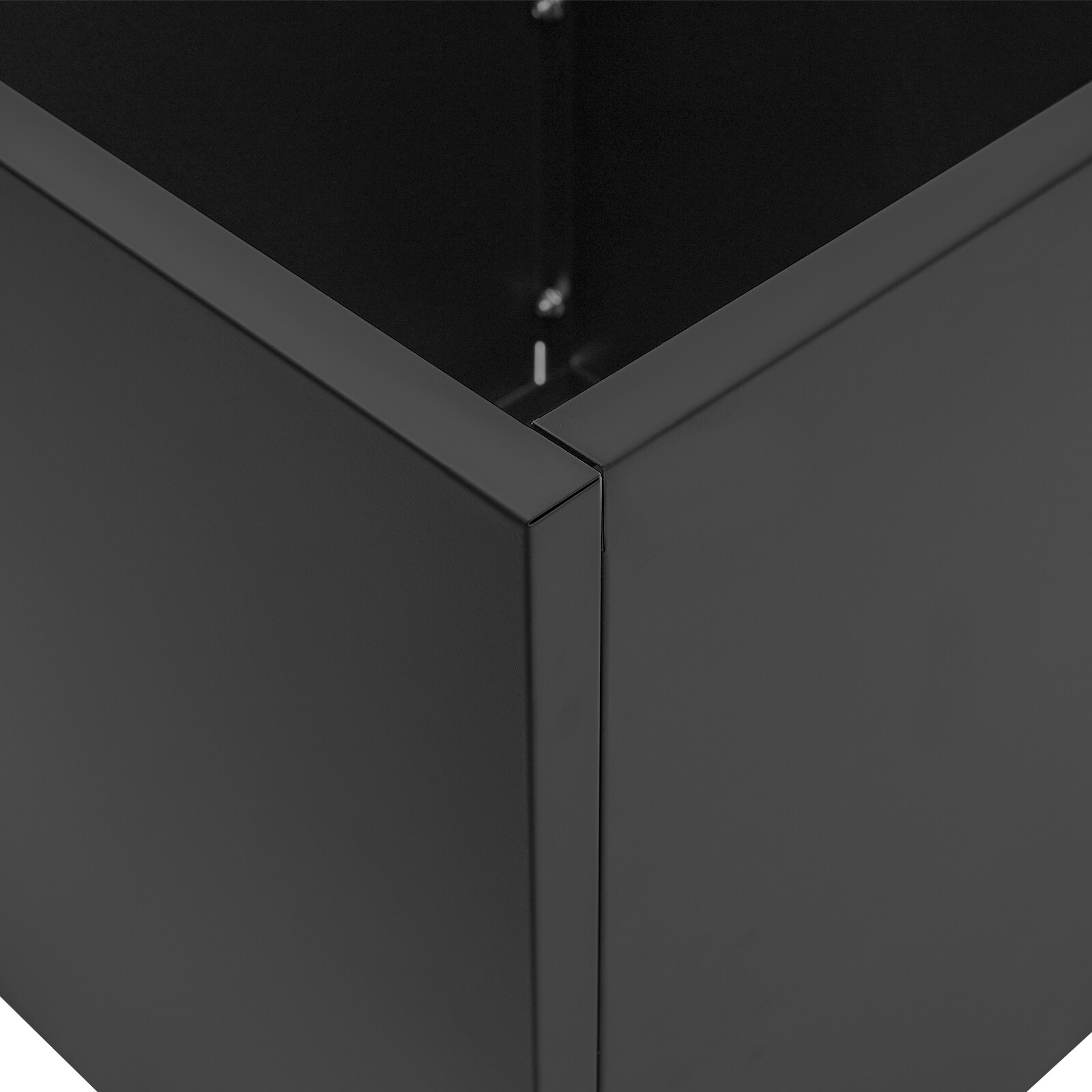 Stylish Steel Planter Box 24×24×24 Inch – Durable Black Garden Bed