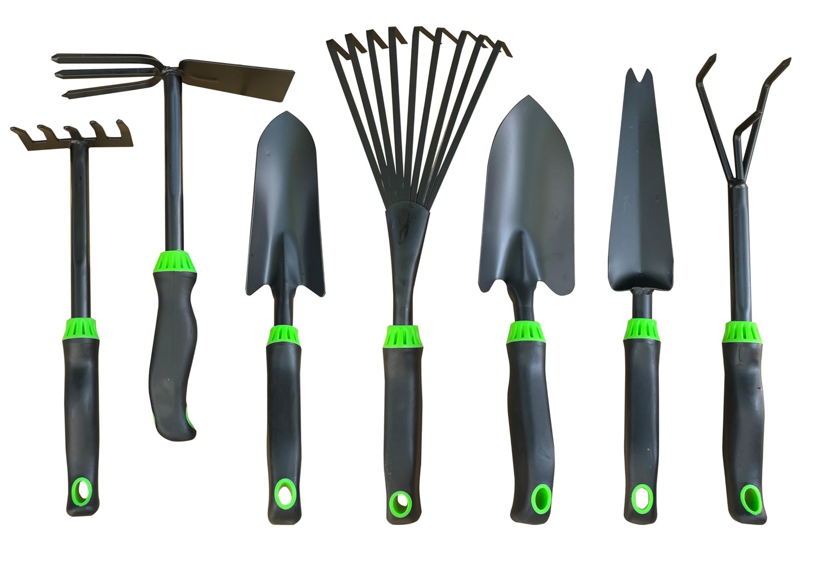 7 PCS Aluminum Alloy Heavy Duty Gardening Tool Set Rust Proof Ergonomic Grip