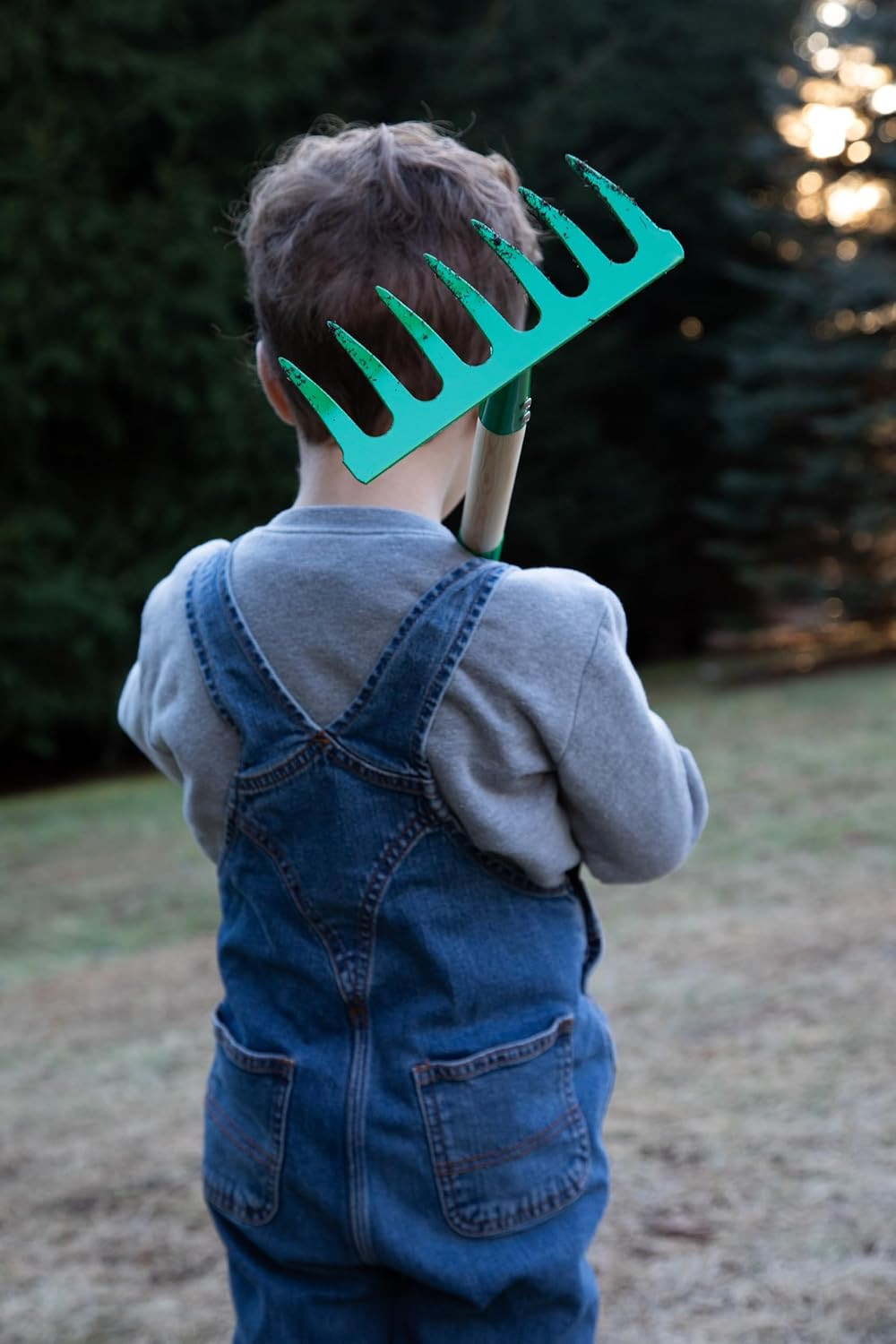 Justforkids Kids Garden Tool Set Toy, Rake, Spade, Hoe and Leaf Rake, Reduced Si