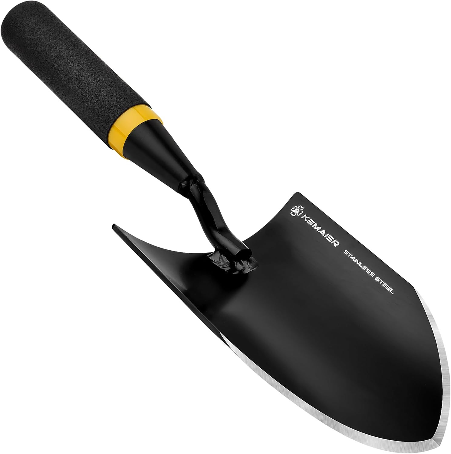 Heavy Duty Stainless Steel Garden Trowel and Shovel, Easy Digging and Weeding, D