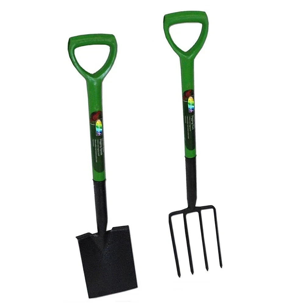 Gardening Tool set Carbon Steel Heat Treated Rake Fork Hoe Spade Edging iron