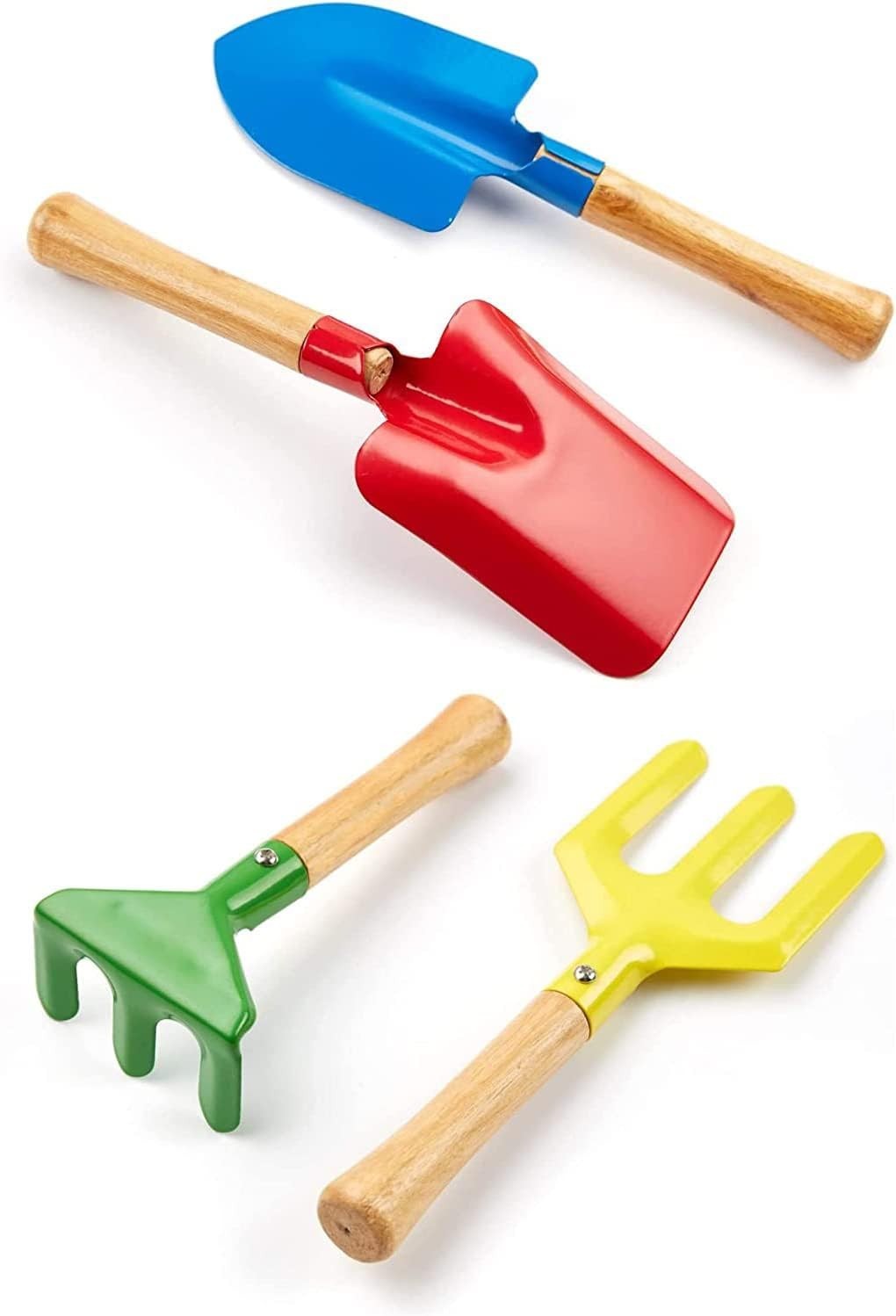 Gardening Tools Set, 5PCS Gardening Tools Metal with Sturdy Wooden Handle | M…