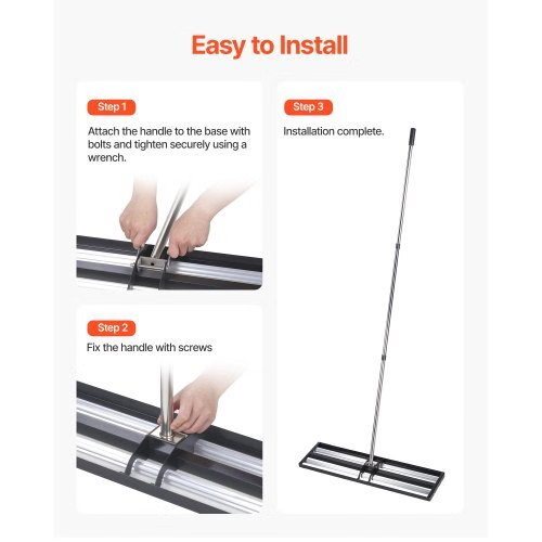 Updated Lawn Leveling Rake with Roller, 36″ x 10″ Stainless Steel Lawn Leveler w