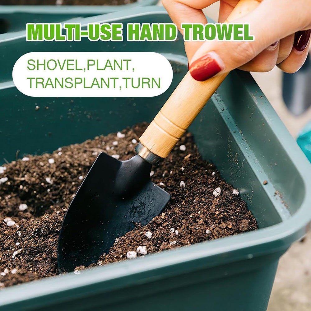 Iron Head Mini Gardening Tool Set fits Potted Plant Weeding Digging And Turning