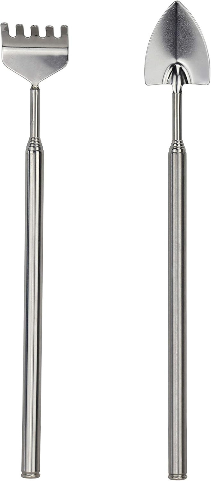GT163 Telescoping Terrarium Rake and Trowel Tool Set, Stainless-Steel