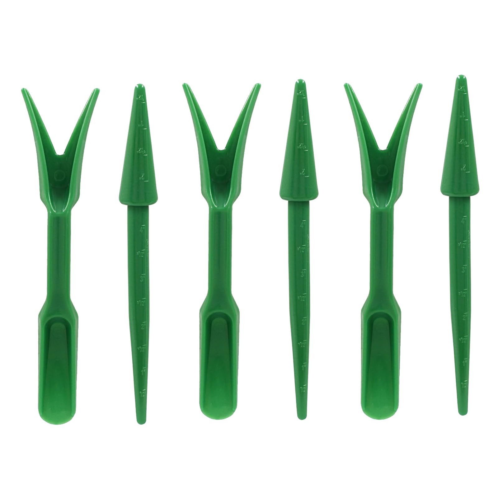 Bivethoi Garden Hand Tools Transplanting Shovel Scoops Kits for Plant Green