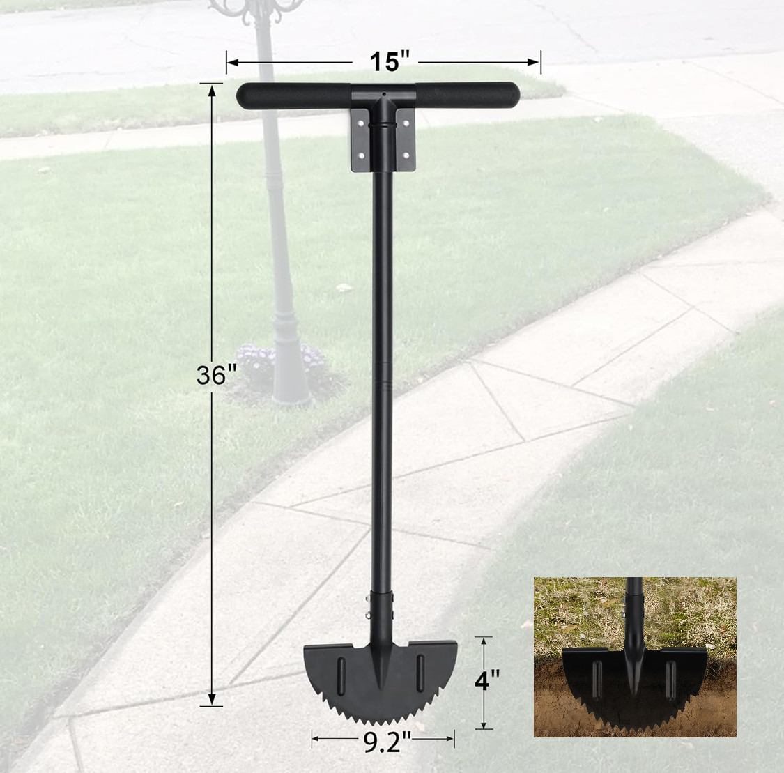Garden Lawn Landscape Grass weed Trenches Sidewalk Driveway edger cutter chopper