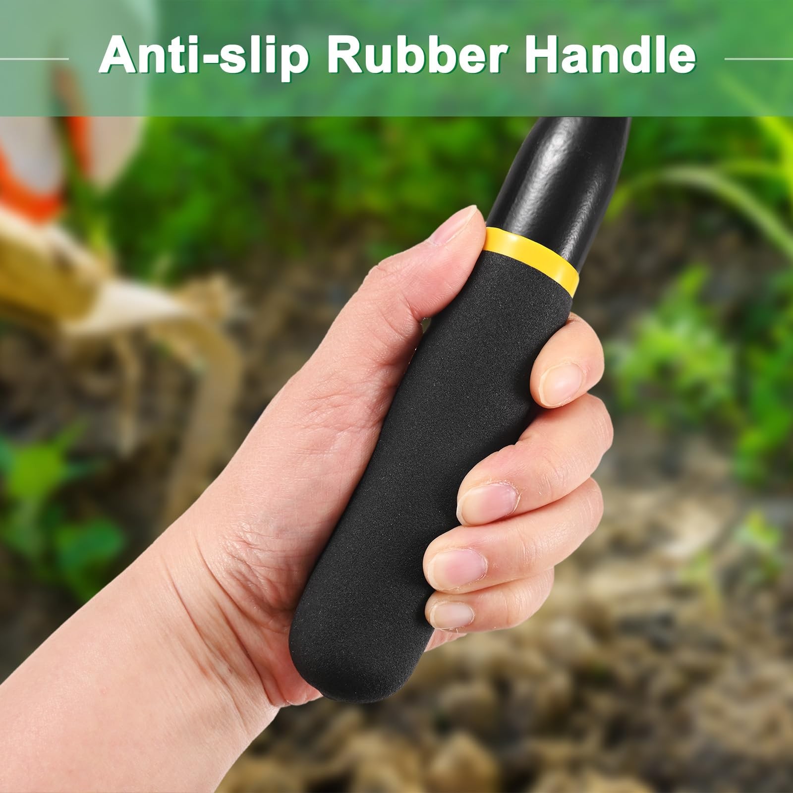 12 Inch Gardening Trowel Manganese Steel Hand Shovel Rubber Handle Digging