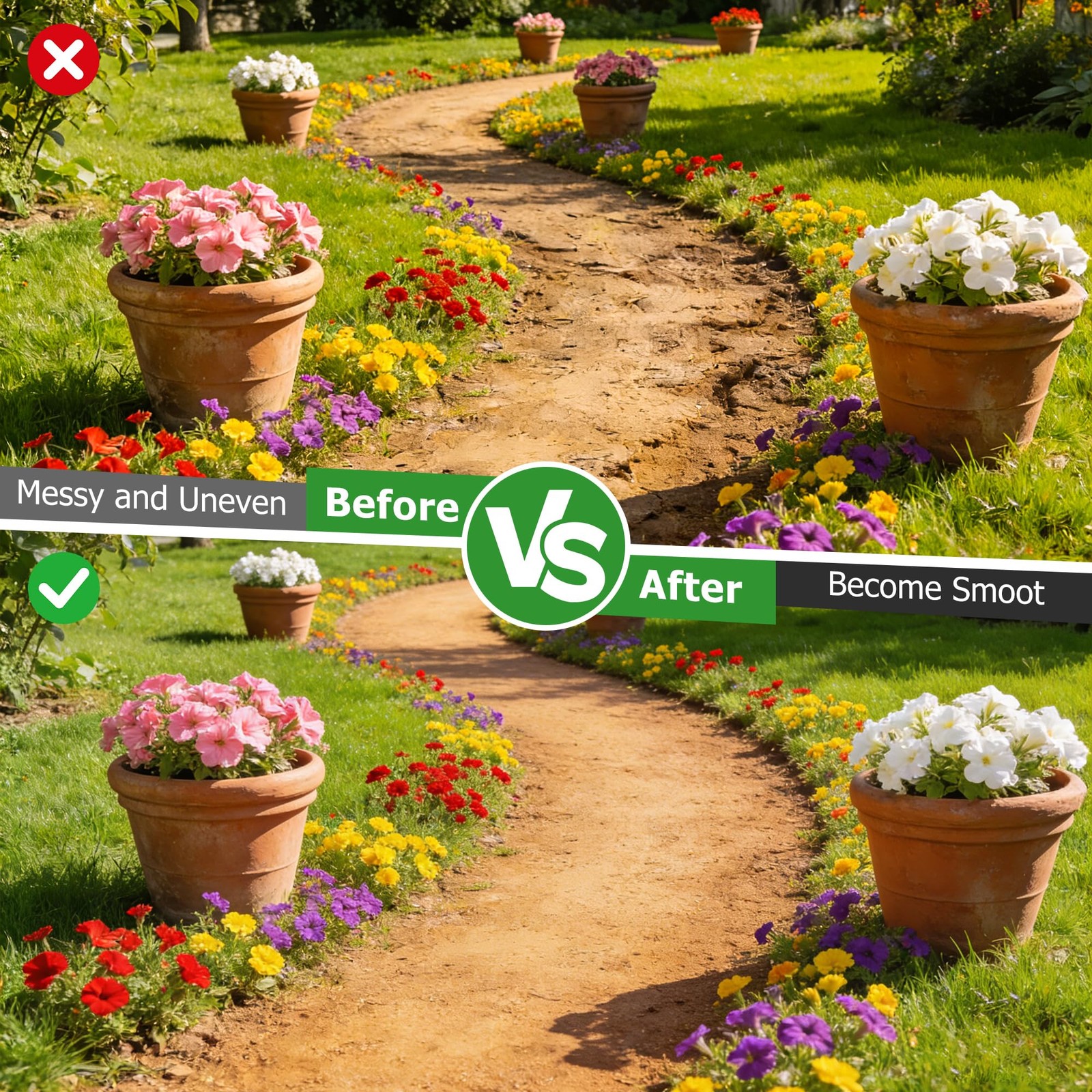 59-Inch Heavy Duty Tamper Tool for Pavers, Lawn Edging, and Fence Posts