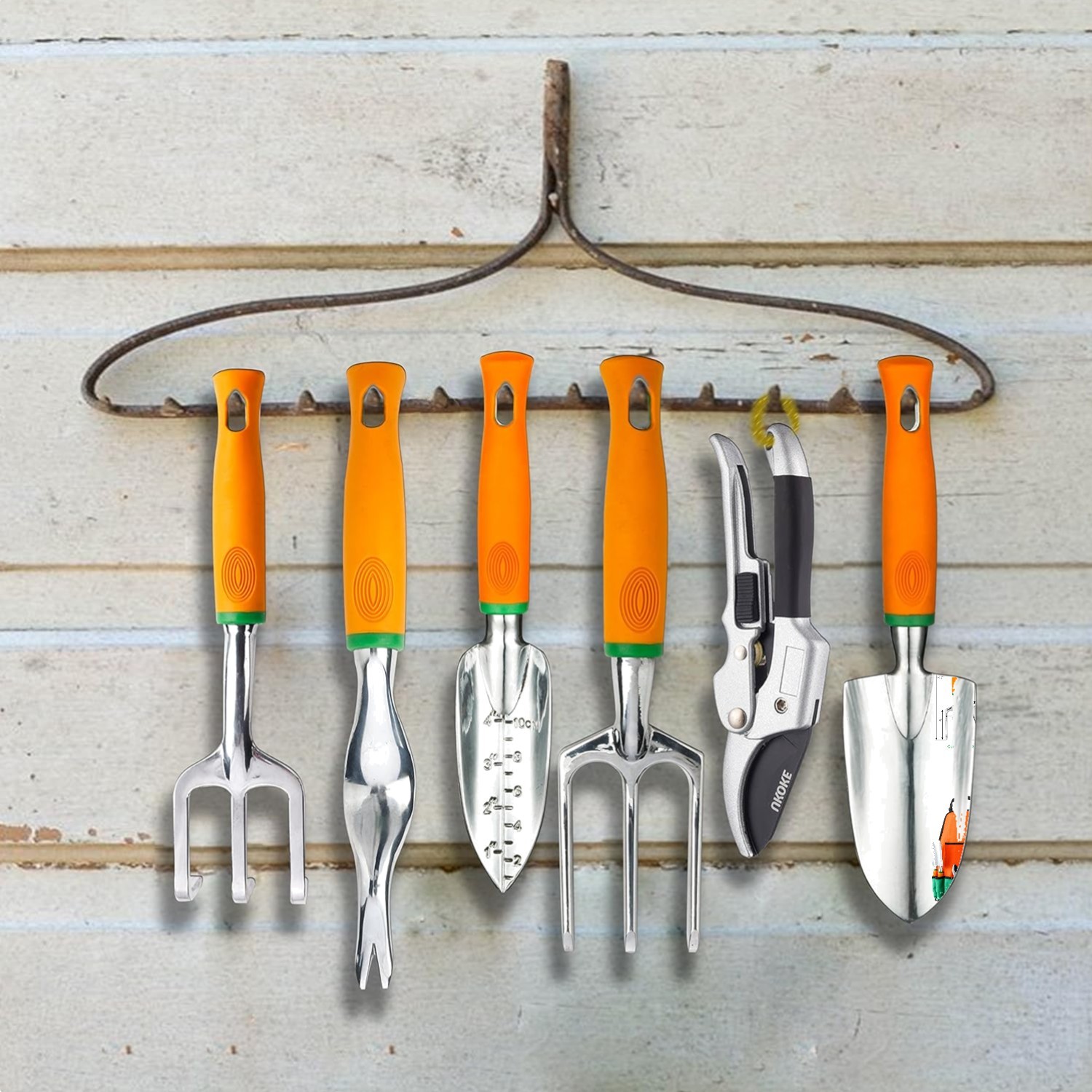 12-Piece Heavy-Duty Gardening Tool Set with Ergonomic Handles & Waterproof Apron